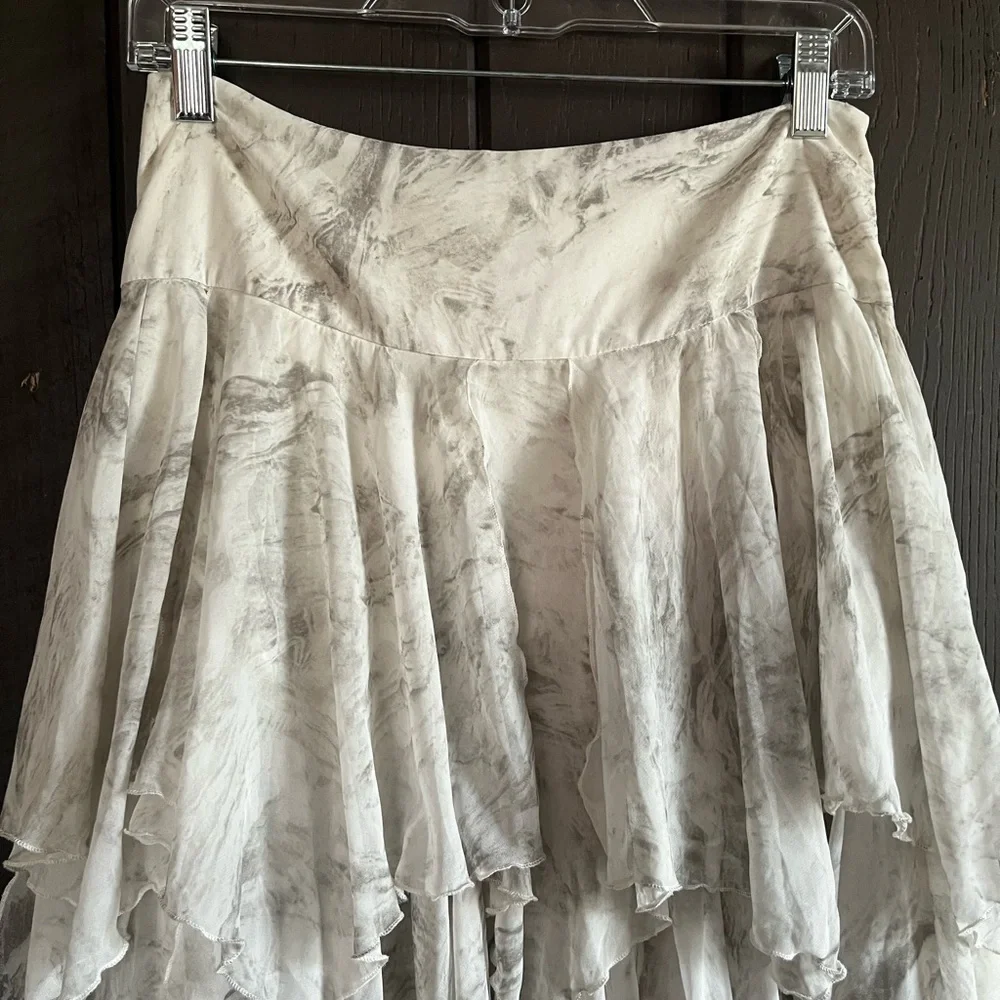 Free People Flowy Layered Maxi Skirt    Sz 2 - Picture 3 of 11
